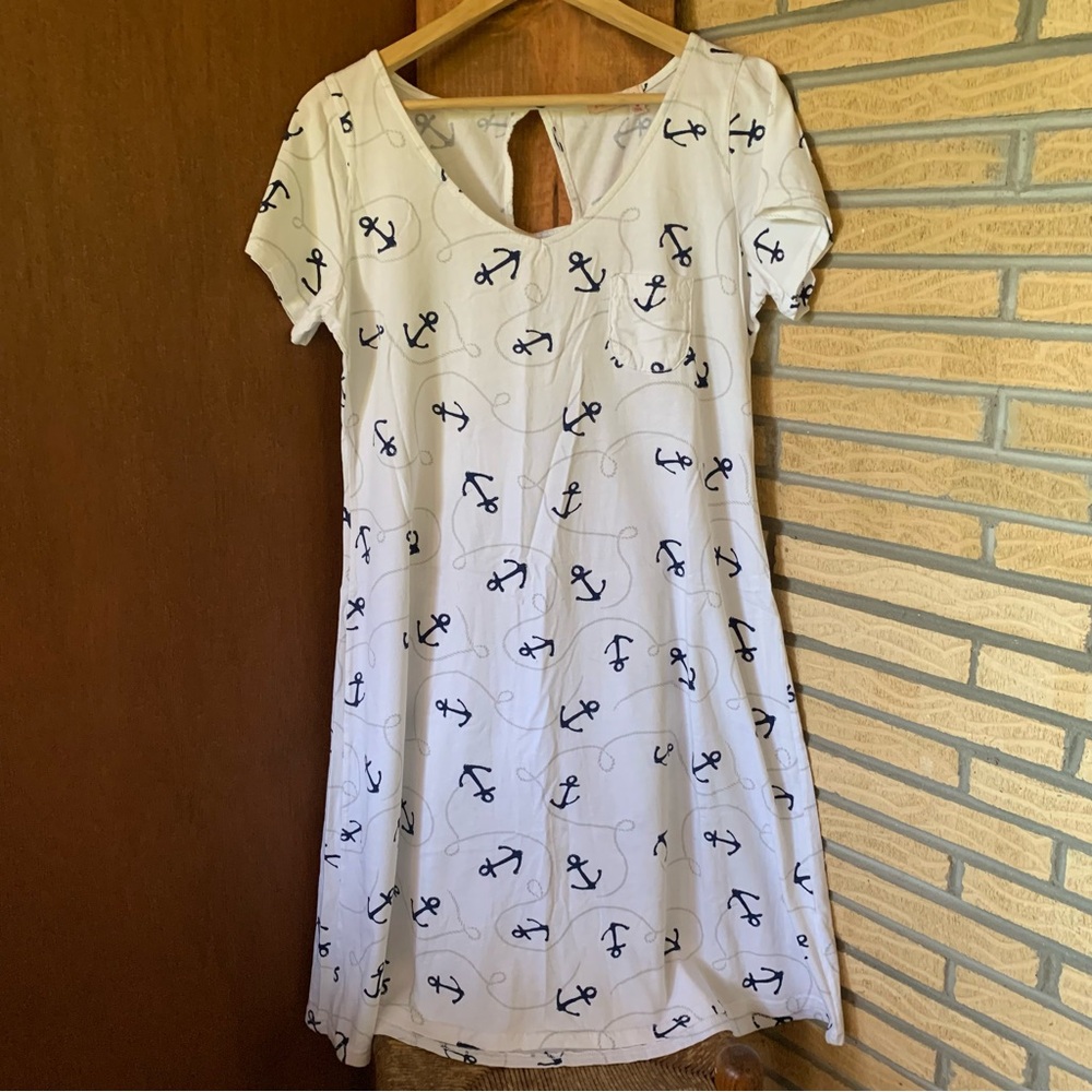 Nautical cotton dress